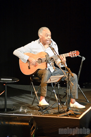 Gilberto Gil at Nokia Theatre, March 11, 2010. Photo by Matthew Eisman.