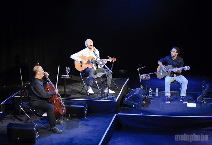Gilberto Gil at Nokia Theatre, March 11, 2010. Photo by Matthew Eisman.