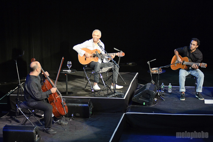 Gilberto Gil at Nokia Theatre, March 11, 2010. Photo by Matthew Eisman.