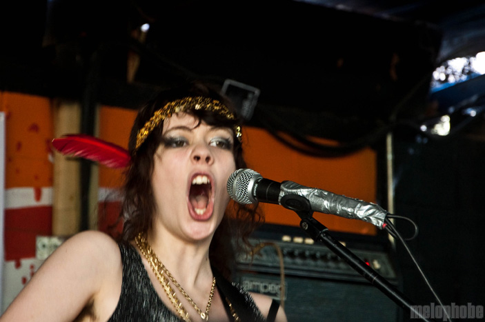 Those Darlins at Red 7, March 17, 2010. Photo by Chris Barth.