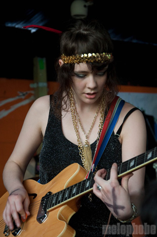 Those Darlins at Red 7, March 17, 2010. Photo by Chris Barth.