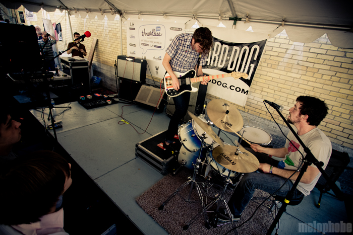 Japandroids at Yard Dog Gallery, March 18, 2010. Photo by Joshua Bean.