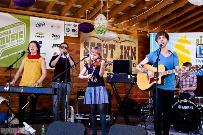 Seabear at Scoot Inn, March 18, 2010. Photo by James Mundy.