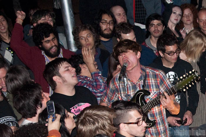 Thee Oh Sees at Lamar Pedestrian Bridge, March 18, 2010. Photo by Chris Barth.