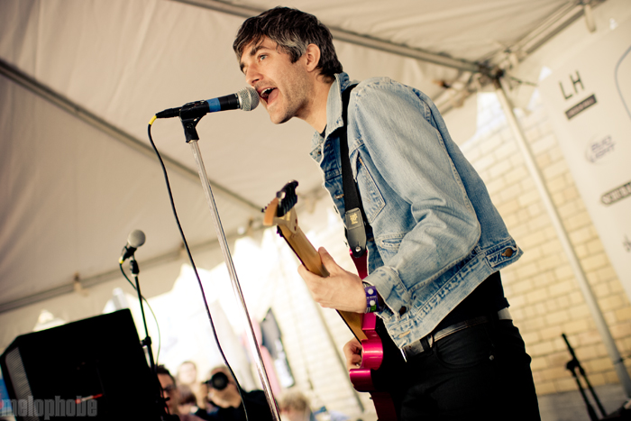 We Are Scientists at Yard Dog Gallery, March 18, 2010. Photo by Joshua Bean.