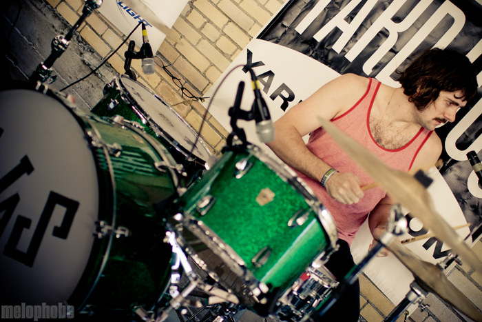 We Are Scientists at Yard Dog Gallery, March 18, 2010. Photo by Joshua Bean.