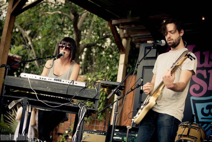 Phantogram at Home Slice Pizza, March 19, 2010. Photo by Joshua Bean.