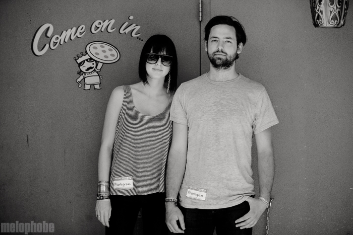 Phantogram at Home Slice Pizza, March 19, 2010. Photo by Joshua Bean.