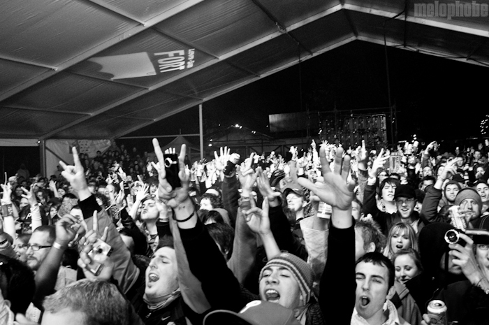 Bone Thugs-n-Harmony at Fader Fort, March 20, 2010. Photo by Chris Barth.