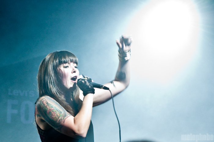 Sleigh Bells at Fader Fort, March 20, 2010. Photo by Chris Barth.
