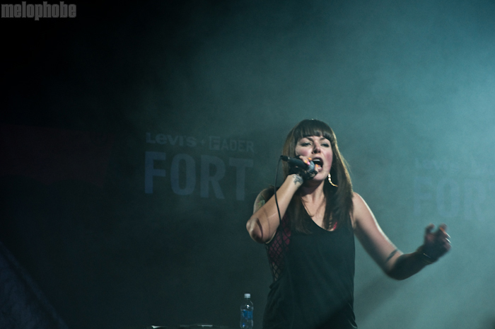 Sleigh Bells at Fader Fort, March 20, 2010. Photo by Chris Barth.