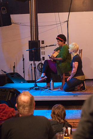 Kimya Dawson at Backspace, March 27, 2010. Photo by Byron Will.