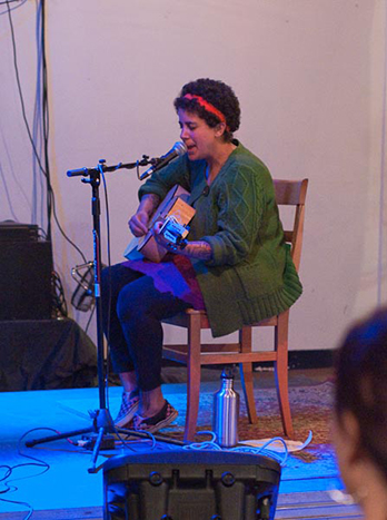 Kimya Dawson at Backspace, March 27, 2010. Photo by Byron Will.