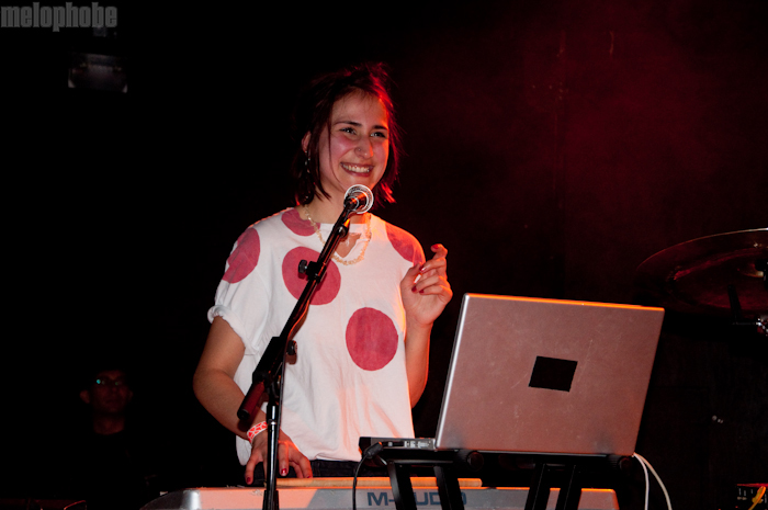 Micachu and the Shapes at Le Poisson Rouge, March 30, 2010. Photo by Chris Barth.