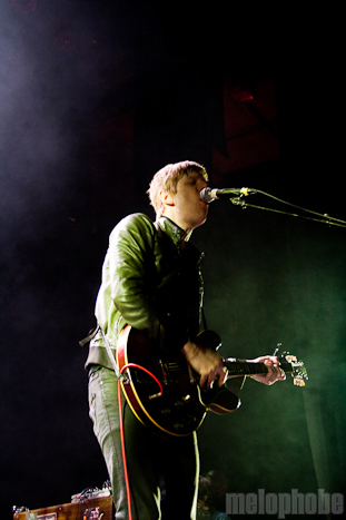 Spoon at The Moore Theatre, April 10, 2010. Photo by Troy Dunham.