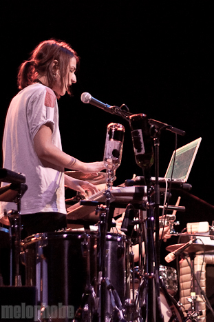 Micachu and the Shapes at The Moore Theatre, April 10, 2010. Photo by Troy Dunham.