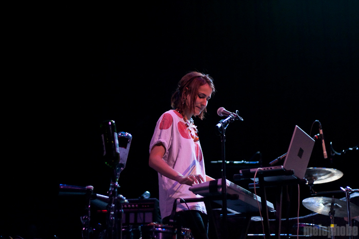 Micachu and the Shapes at The Moore Theatre, April 10, 2010. Photo by Troy Dunham.
