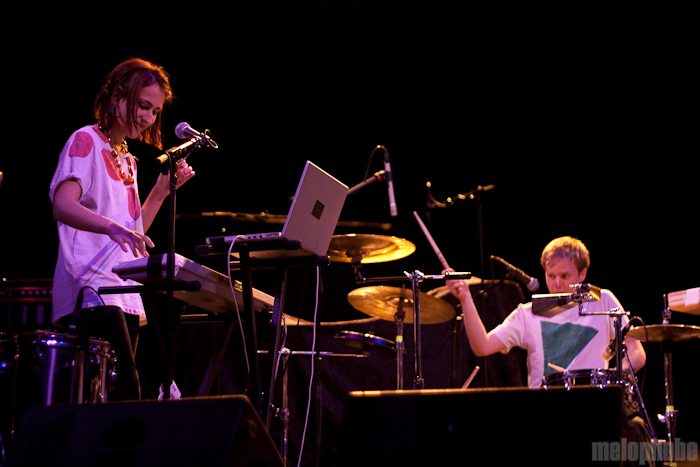 Micachu and the Shapes at The Moore Theatre, April 10, 2010. Photo by Troy Dunham.