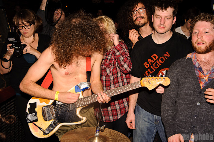 Monotonix at Brooklyn Bowl, April 14, 2010. Photo by Matthew Eisman.