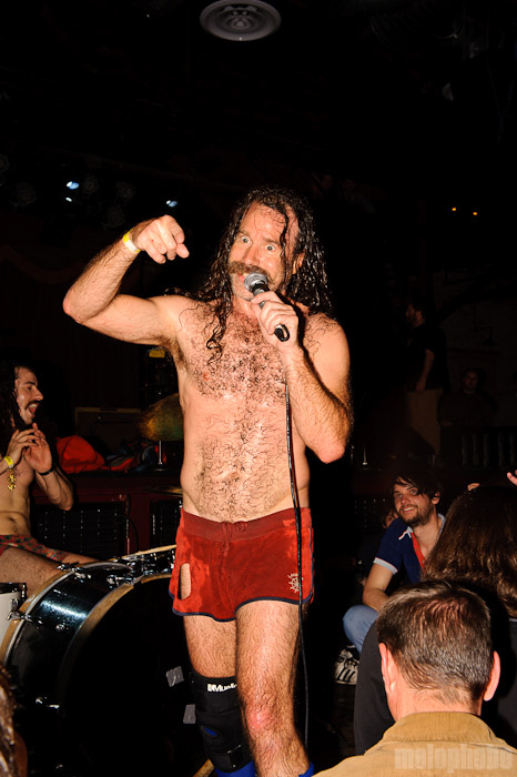Monotonix at Brooklyn Bowl, April 14, 2010. Photo by Matthew Eisman.