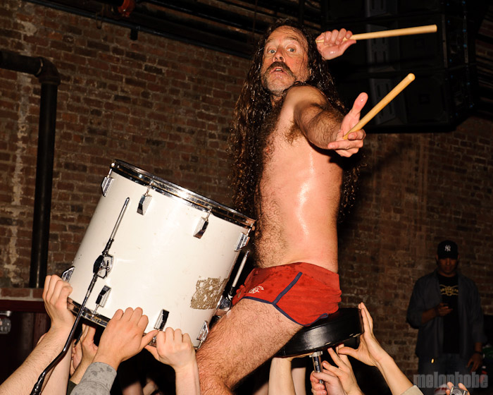 Monotonix at Brooklyn Bowl, April 14, 2010. Photo by Matthew Eisman.