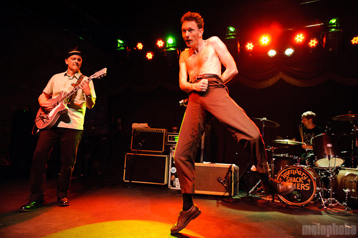 Th' Legendary Shack Shakers at Brooklyn Bowl, April 14, 2010. Photo by Matthew Eisman.