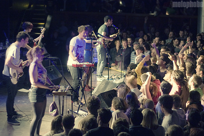 Los Campesinos! at Paradise Rock Club, April 25, 2010. Photo by Beth Freeman Doreian.