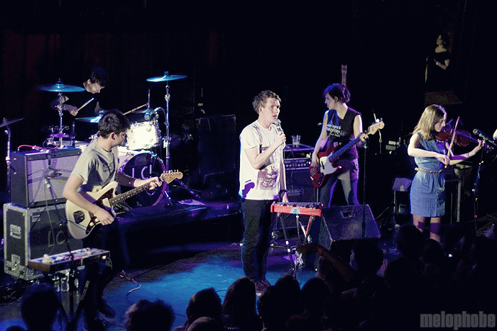 Los Campesinos! at Paradise Rock Club, April 25, 2010. Photo by Beth Freeman Doreian.
