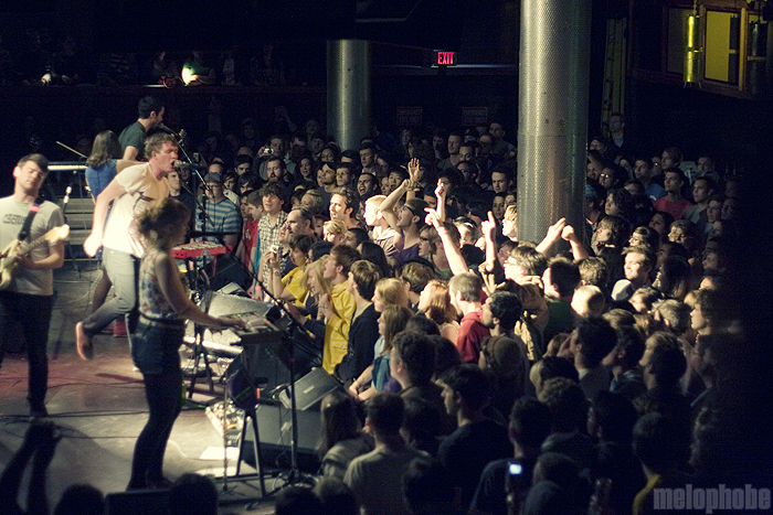 Los Campesinos! at Paradise Rock Club, April 25, 2010. Photo by Beth Freeman Doreian.