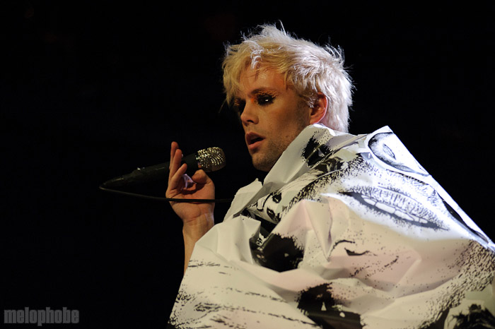 Semi Precious Weapons at Bowery Ballroom, April 26, 2010. Photo by Matthew Eisman.