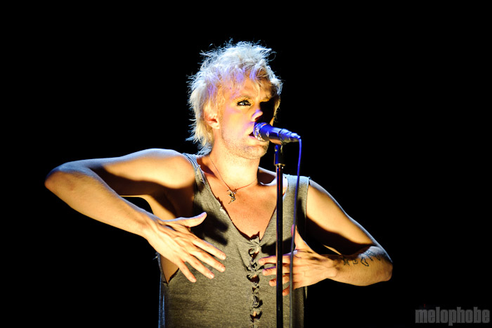 Semi Precious Weapons at Bowery Ballroom, April 26, 2010. Photo by Matthew Eisman.