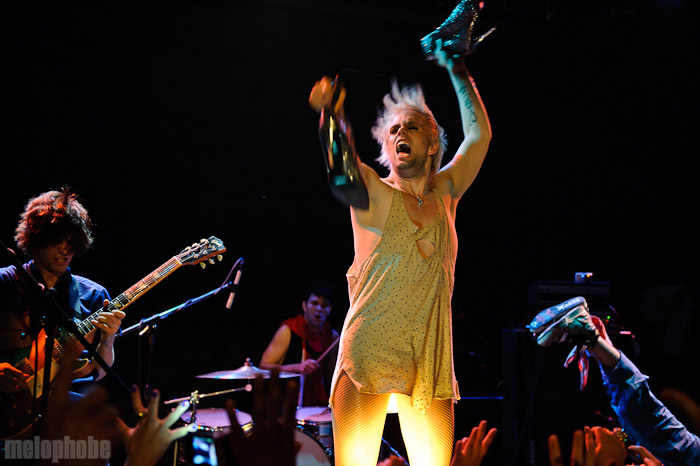 Semi Precious Weapons at Bowery Ballroom, April 26, 2010. Photo by Matthew Eisman.