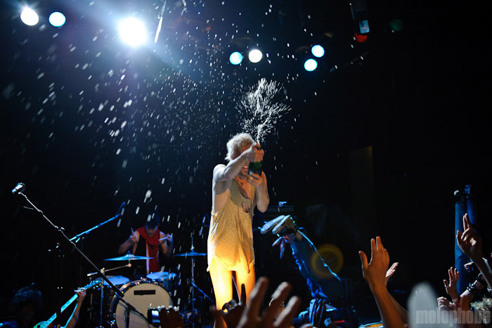 Semi Precious Weapons at Bowery Ballroom, April 26, 2010. Photo by Matthew Eisman.