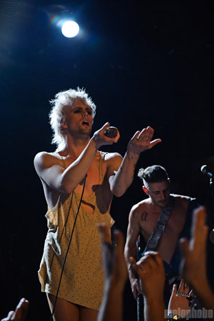 Semi Precious Weapons at Bowery Ballroom, April 26, 2010. Photo by Matthew Eisman.