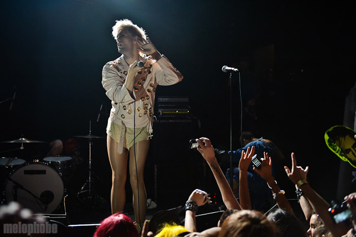Semi Precious Weapons at Bowery Ballroom, April 26, 2010. Photo by Matthew Eisman.