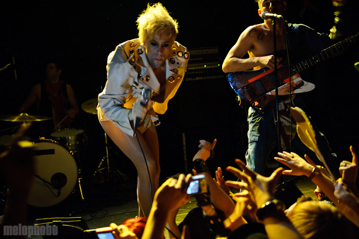 Semi Precious Weapons at Bowery Ballroom, April 26, 2010. Photo by Matthew Eisman.