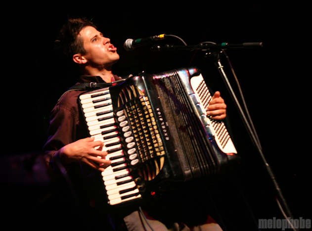 Amanda Palmer and Jason Webley at Showbox, May 19, 2010. Photo by Troy Dunham.