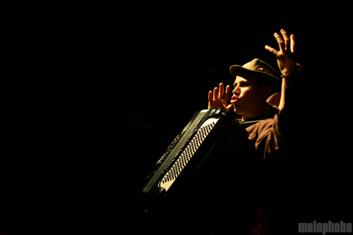 Amanda Palmer and Jason Webley at Showbox, May 19, 2010. Photo by Troy Dunham.