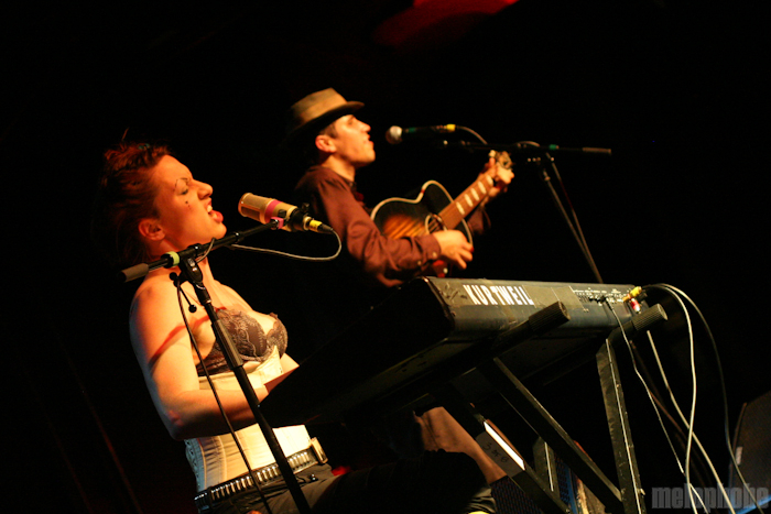 Amanda Palmer and Jason Webley at Showbox, May 19, 2010. Photo by Troy Dunham.