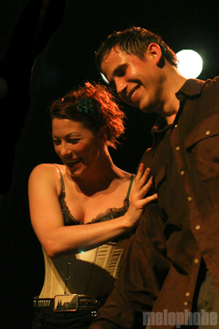 Amanda Palmer and Jason Webley at Showbox, May 19, 2010. Photo by Troy Dunham.