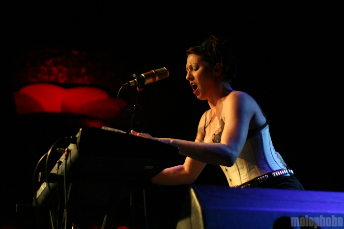 Amanda Palmer and Jason Webley at Showbox, May 19, 2010. Photo by Troy Dunham.