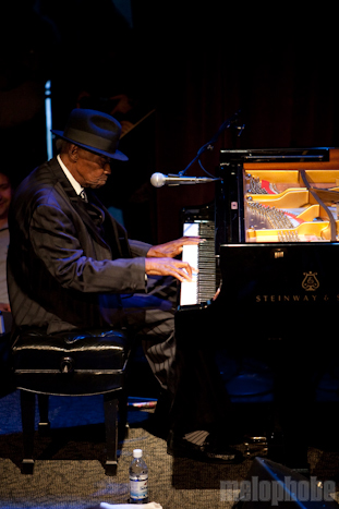 Pinetop Perkins at Jazz Alley, May 18, 2010. Photo by Jill Rachel Evans.