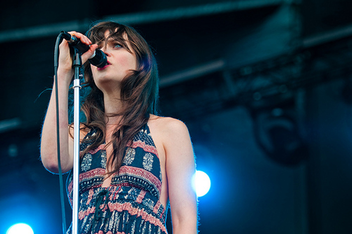 She & Him at Main Stage, May 31, 2010. Photo by Kyle Johnson.
