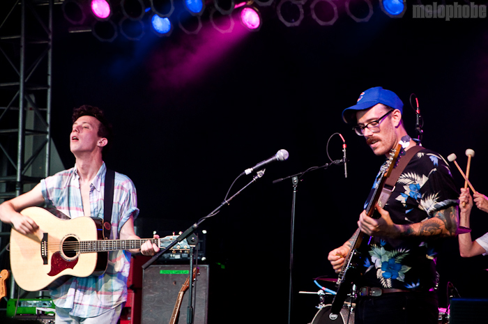 Fanfarlo at The Other Tent, June 10, 2010. Photo by Chris Barth.