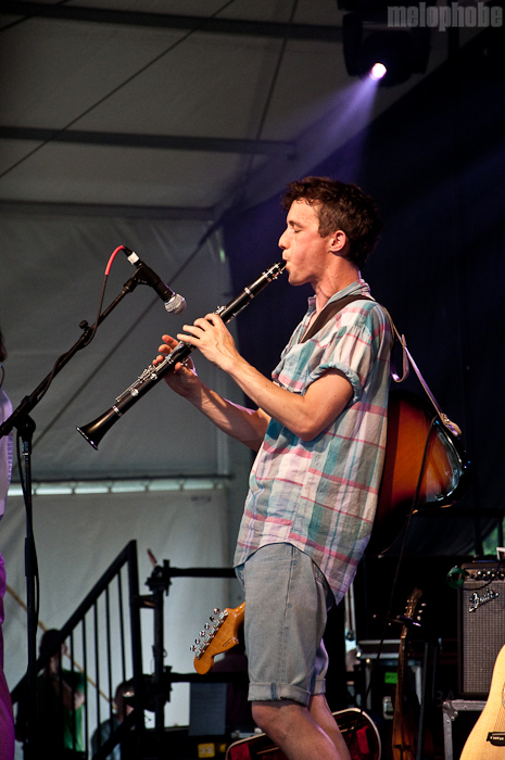 Fanfarlo at The Other Tent, June 10, 2010. Photo by Chris Barth.