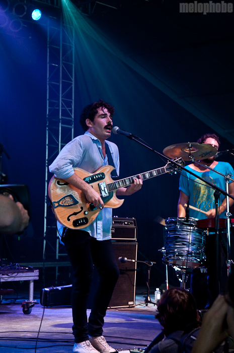 Local Natives at That Tent, June 10, 2010. Photo by Chris Barth.
