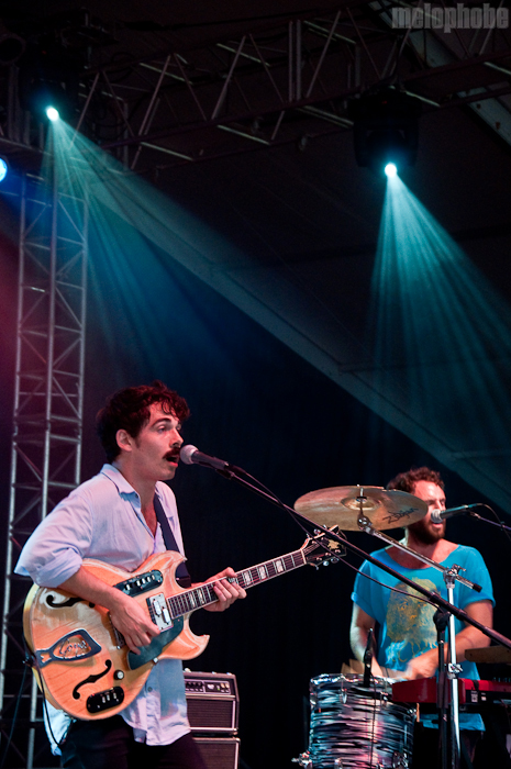 Local Natives at That Tent, June 10, 2010. Photo by Chris Barth.