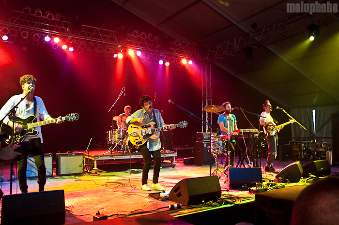 Local Natives at That Tent, June 10, 2010. Photo by Chris Barth.