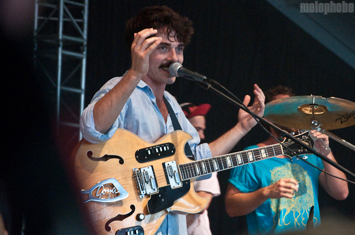 Local Natives at That Tent, June 10, 2010. Photo by Chris Barth.