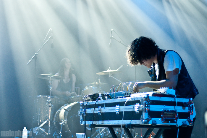 Neon Indian at That Tent, June 10, 2010. Photo by Chris Barth.